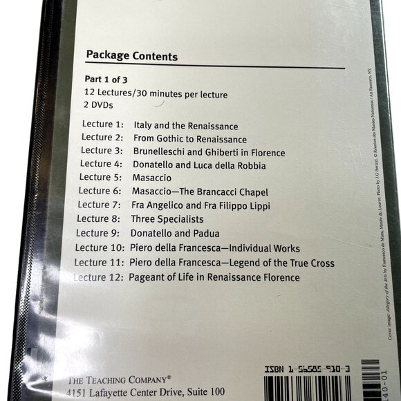 Great Artist of the Italian Renaissance Fine Arts Music Course DVD u COMPLETE Se - Picture 2 of 4